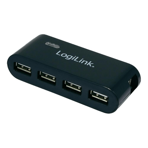 Samme talent Dekoration USB Hub: LogiLink USB 2.0 4-Port (black) • RaspberryPi.dk