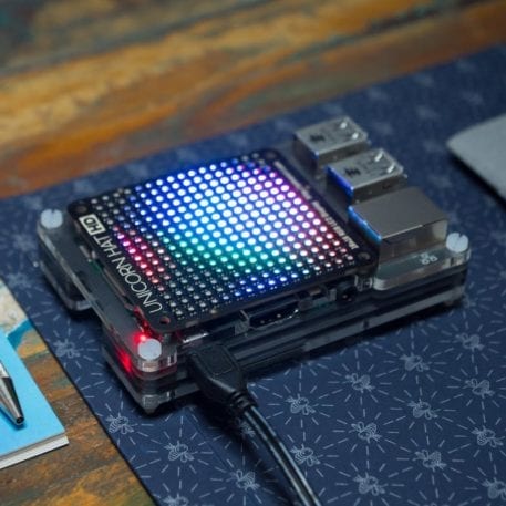 pimoroni unicorn hat raspberry pi rgb LEDs