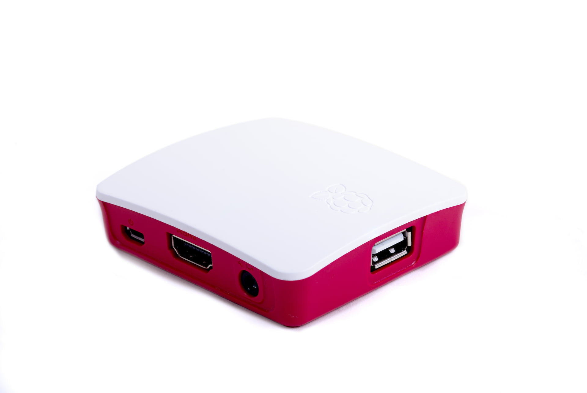 Offisiell Raspberry Pi 3 A+ veske - Hvit/Rød
