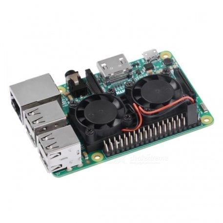 raspberry pi dual fan active cooling