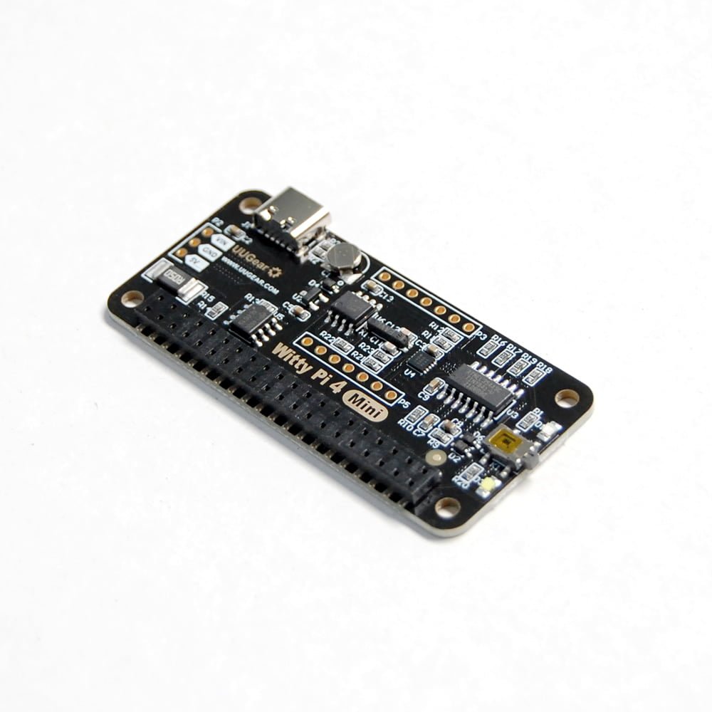 Witty Pi 4 Mini - RTC og Strømstyring til Raspberry Pi