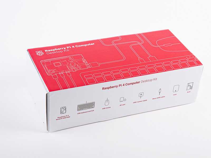 Official Raspberry Pi 4 Desktop Kit EU (US keyboard, EU power supply)