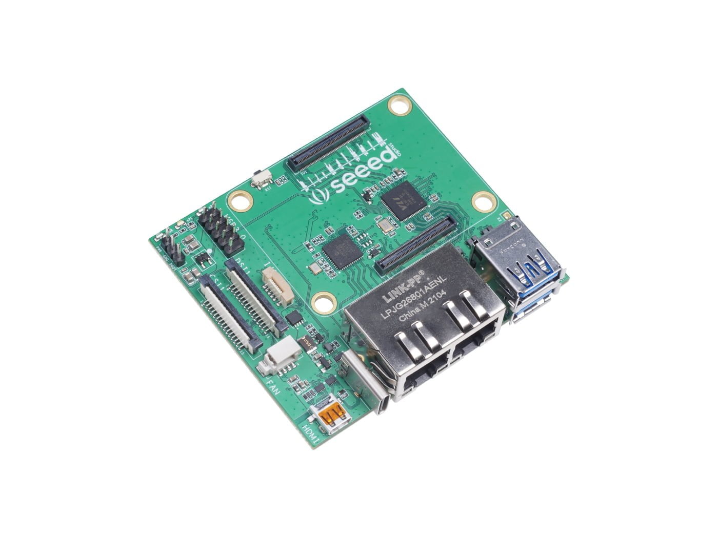 Dual Gigabit Ethernet Carrier Board til Raspberry Pi CM4