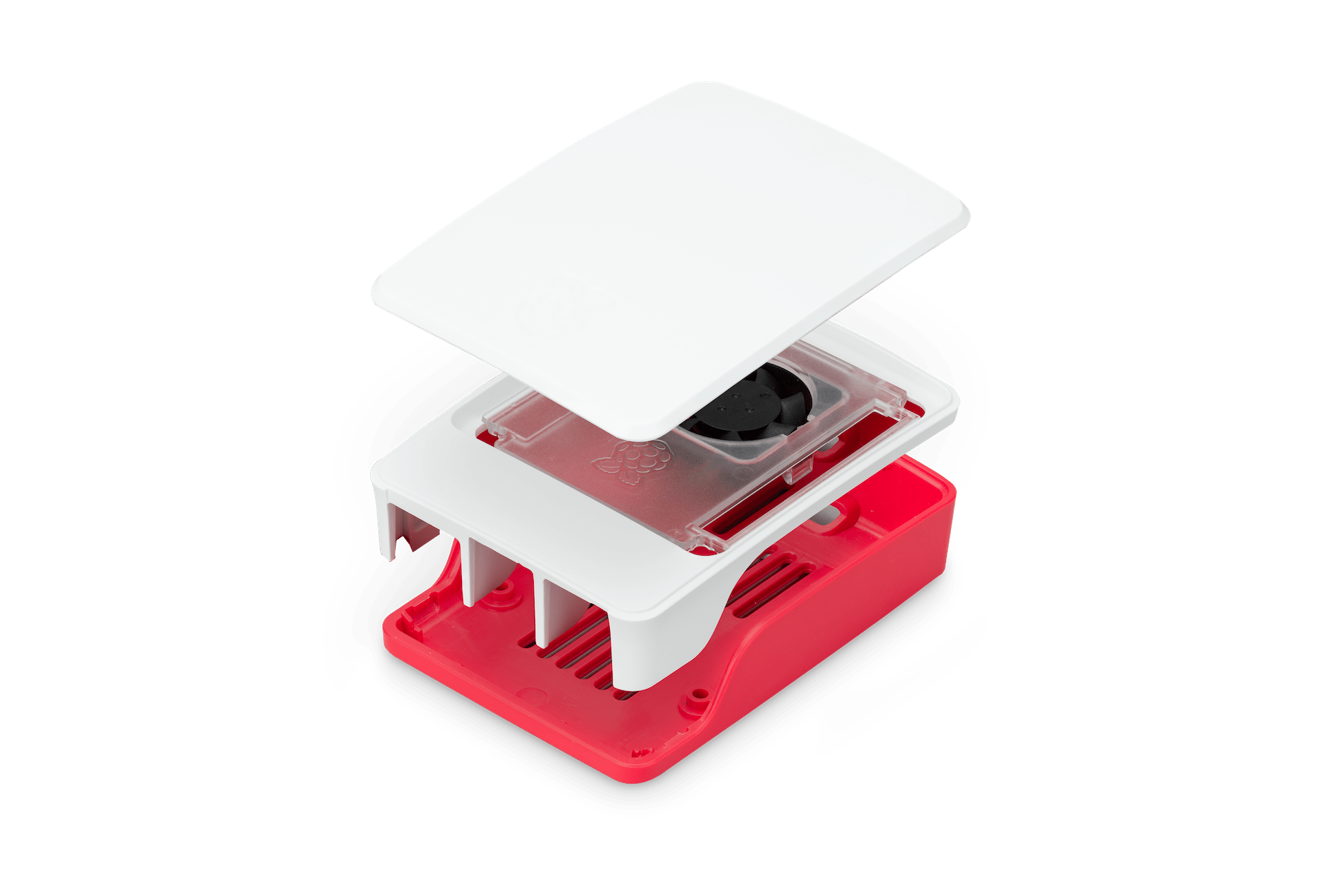 Official Raspberry Pi 5 Case - Punainen/Valkoinen