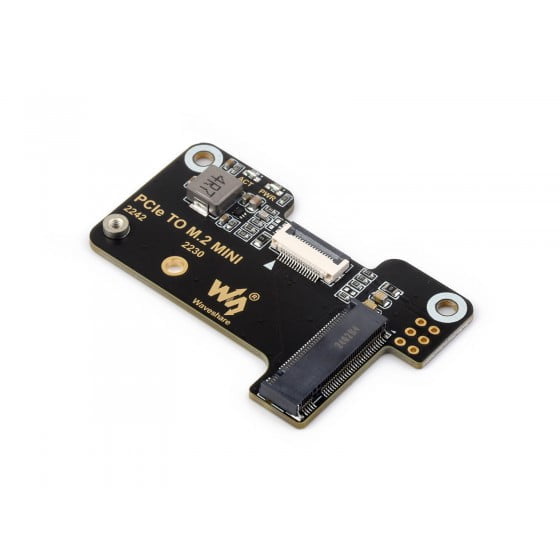 Waveshare PCIe M.2 Mini Adapterille Raspberry Pi 5:lle